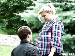 Hugetitted bbw dominates with facesitting